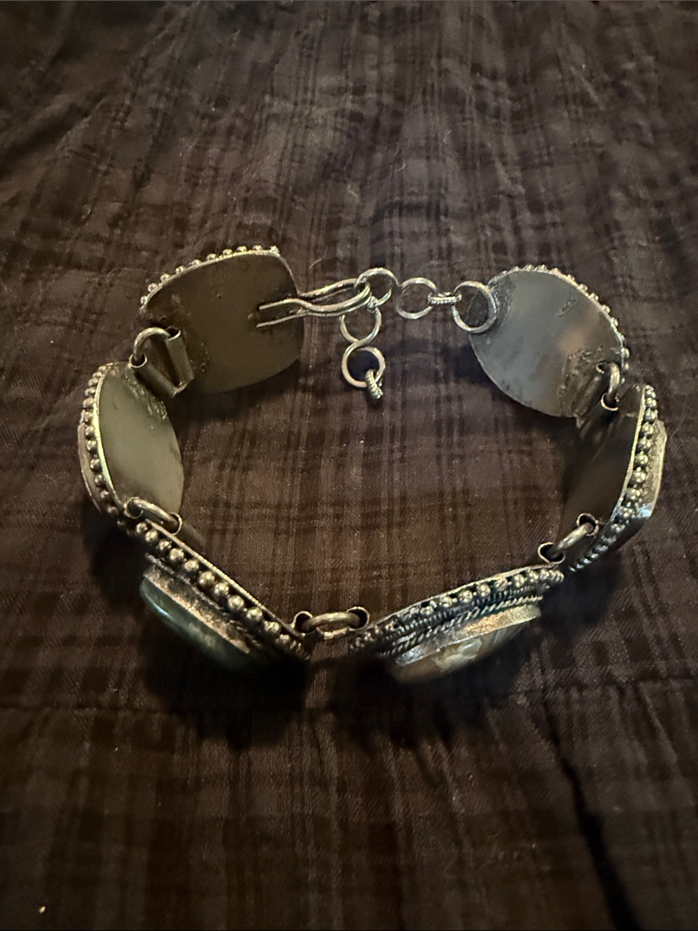 Boho Stone Link Statement Bracelet - Picture 2 of 10